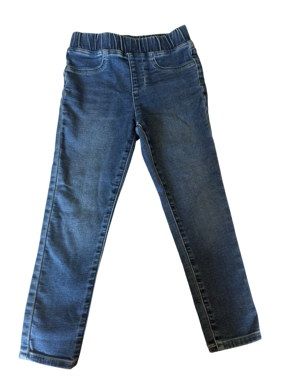J Crew Crewcuts Girls Size 6 Pull On Jeggings Stretch Denim Blue Jeans School